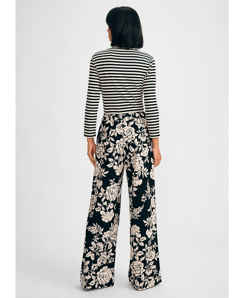 Isaac Mizrahi Women's 3/4 Sleeve Turtleneck Rib Top