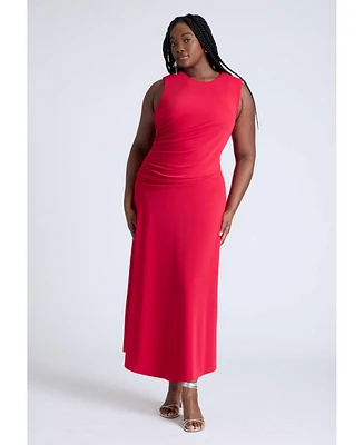 Eloquii Women's Peekaboo Back Dress