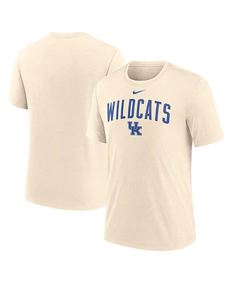 Nike Men's Cream Kentucky Wildcats Natural Arch Logo Tri-Blend T-Shirt