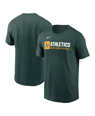 Nike Men's Green Athletics Team Block T-Shirt