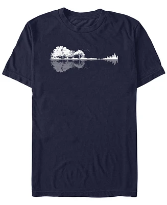 Design By Humans Men's Nature Guitar Short Sleeve T-Shirt