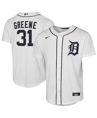 Nike Big Boys and Girls Riley Greene White Detroit Tigers Home Replica Player Jersey