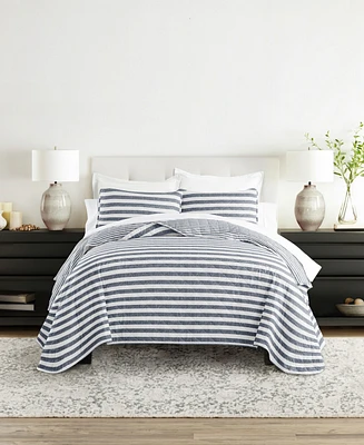 ienjoy Home Classic Stripe Reversible 2-Pc. Quilt Set, Twin/Twin Xl