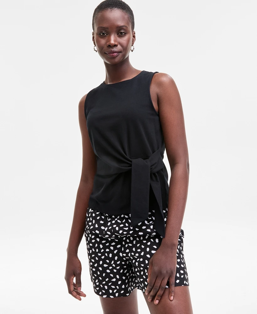 On 34th Women's Side-Tie Tank Top, Exclusively at Macy's