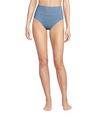 Lands' End Women's Pinchless High Waisted Bikini Bottoms