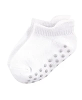 Touched by Nature Baby Girls Safe Step Organic Cotton Socks with Non Skid Soles
