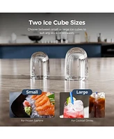 Cowsar Countertop Ice Maker,26Lbs/24H,9 Cubes in 6 Mins,Portable Ice Machine with Ice Scoop and Basket,2 Sizes of Bullet Ice Cube for Home Kitchen Off