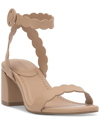 On 34th Women's Pathina Scalloped Block Heel Sandals