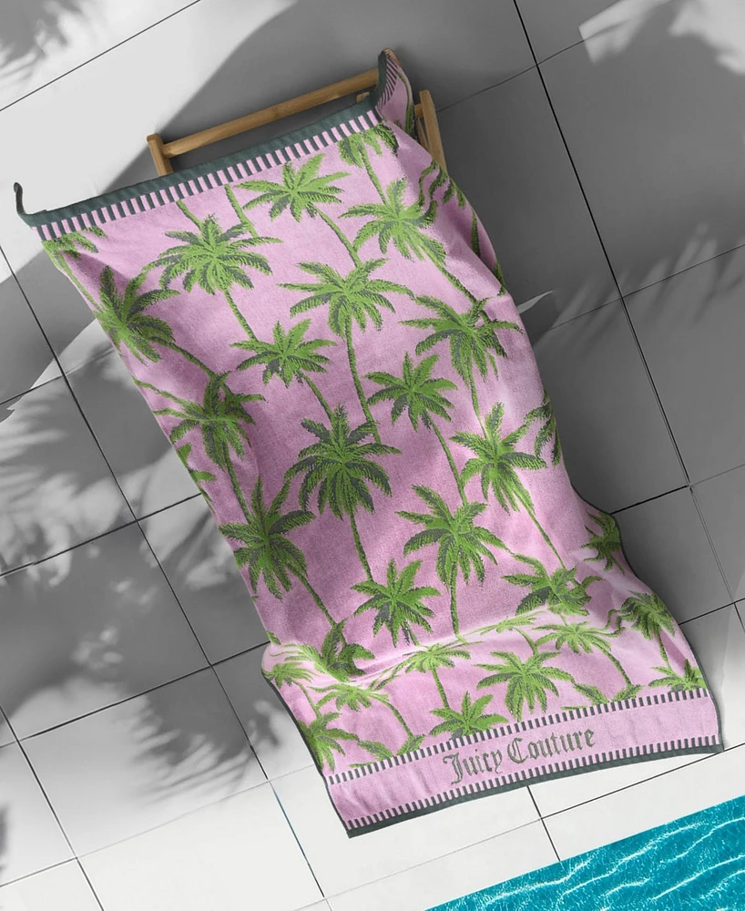 Juicy Couture Palm Trees Cotton Beach Towel, 36" x 72"