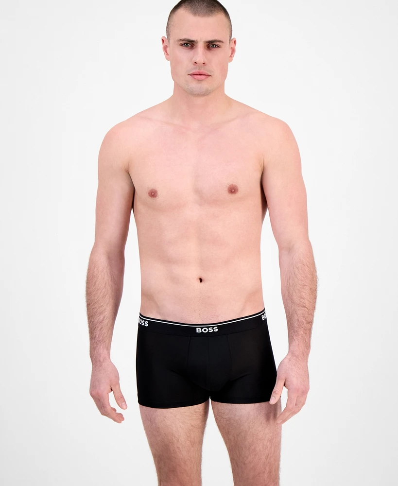 Boss by Hugo Men's 3-Pk. Logo Waistband Trunks