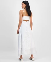 And Now This Women's Eyelet Godet Maxi Dress, Exclusively at Macy's