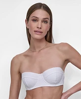 Dkny Women's Textured Molded Balconette Bikini Top