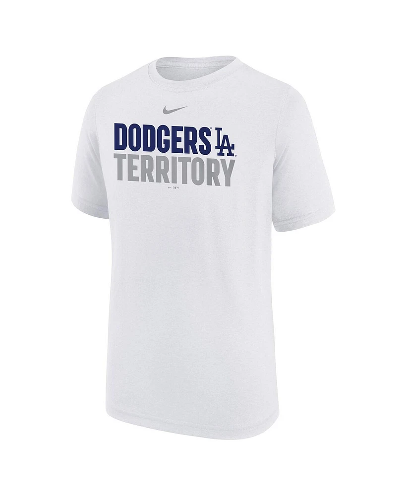 Nike Big Boys and Girls White Los Angeles Dodgers Local Legend T-Shirt