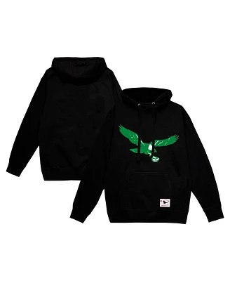 Mitchell & Ness Men's Black Philadelphia Eagles Vintage Pullover Hoodie
