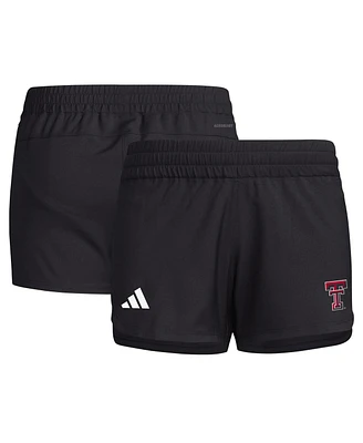 Adidas Women's Black Texas Tech Red Raiders Sideline Aeroready Woven Shorts
