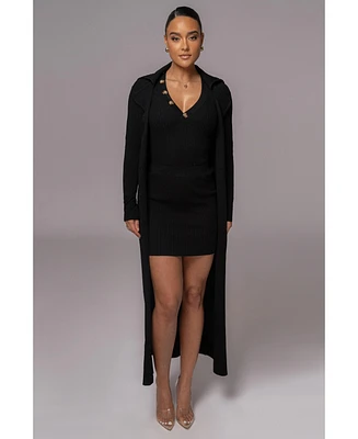 Jluxlabel Women's Lida Ribbed Duster