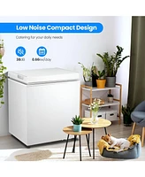 Cowsar 1.8 Cubic Feet Chest Freezer with Removable Basket Free Standing Top Open Door Compact Freezer with Adjustable Temperature for Home/Kitchen/Off