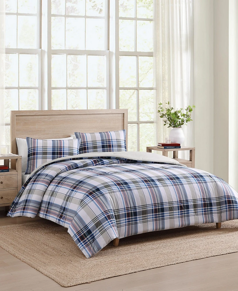 Tommy Hilfiger Waterbury Plaid Cotton 2-Pc. Comforter Set, Twin/Twin Xl