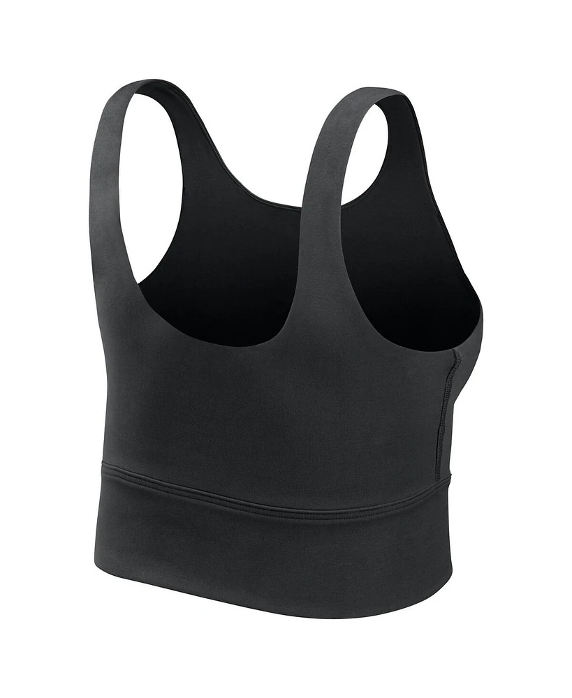 Nike Women's Black Duke Blue Devils Performance Long Line Sports Bra