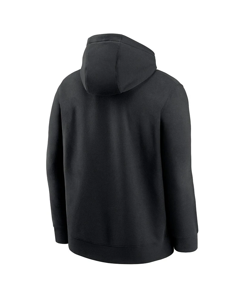 Nike Men's Black Baltimore Orioles Logo Club Fleece Pullover Hoodie
