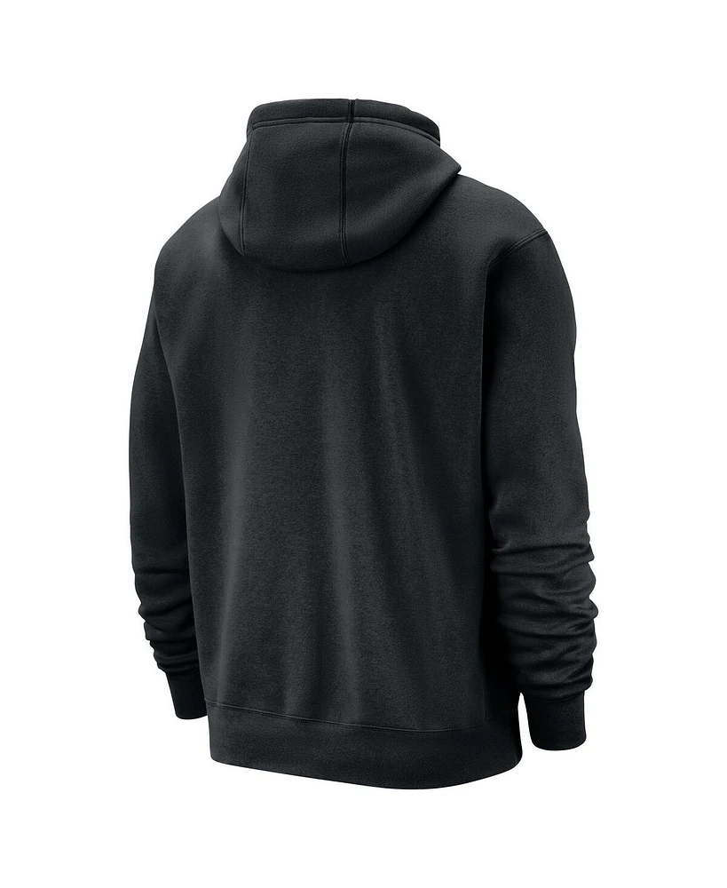 Nike Men's Black Philadelphia 76ers Courtside Club Pullover Hoodie
