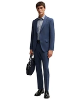 Boss by Hugo Men's Patterned Performance Slim-Fit Dress Shirt