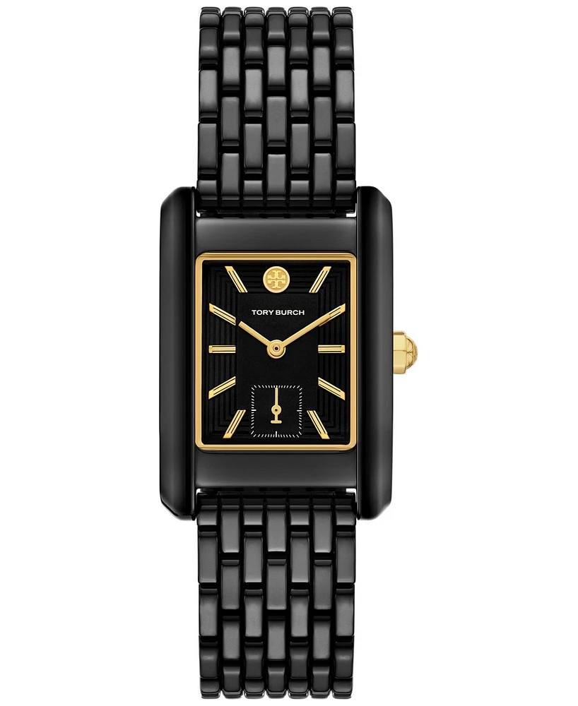 Tory Burch Women's The Eleanor Black Ceramic Bracelet Watch 31mm