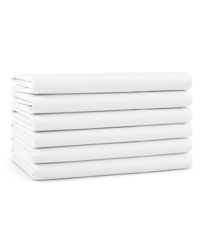 Host & Home Cotton Sateen Pillowcases (12 Pack), White, 300 Thread Count