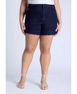 Eloquii Women's Trouser Denim Short