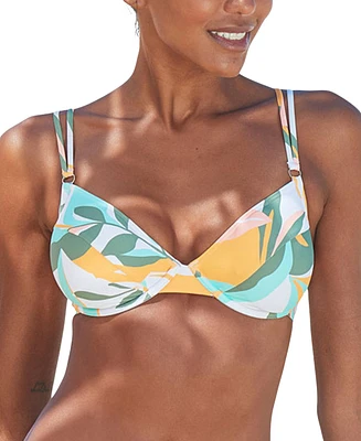 Lascana Women's Printed Underwire Bikini Swimsuit Top Bra Sizing
