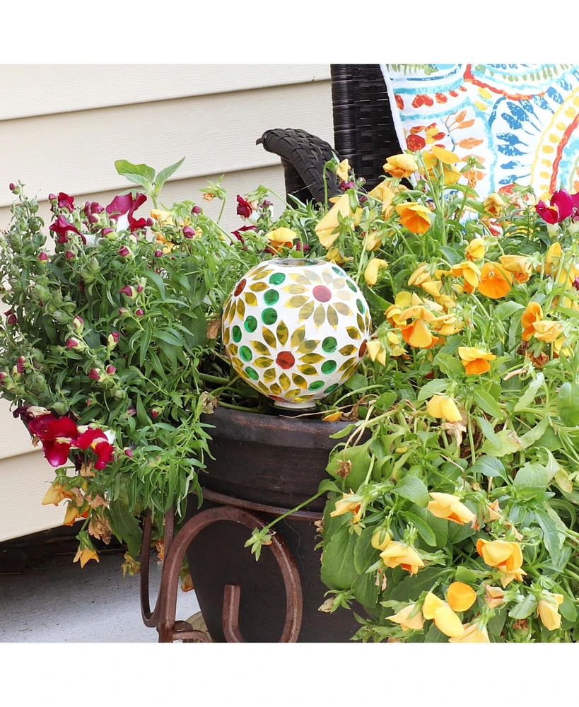 Glass Mosaic Watering Globe for Plants and Flowers