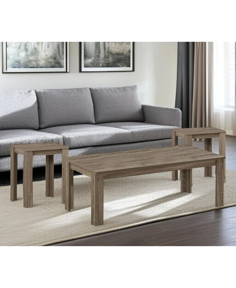 Set of Three Nesting Coffee Tables – Versatile and Sleek