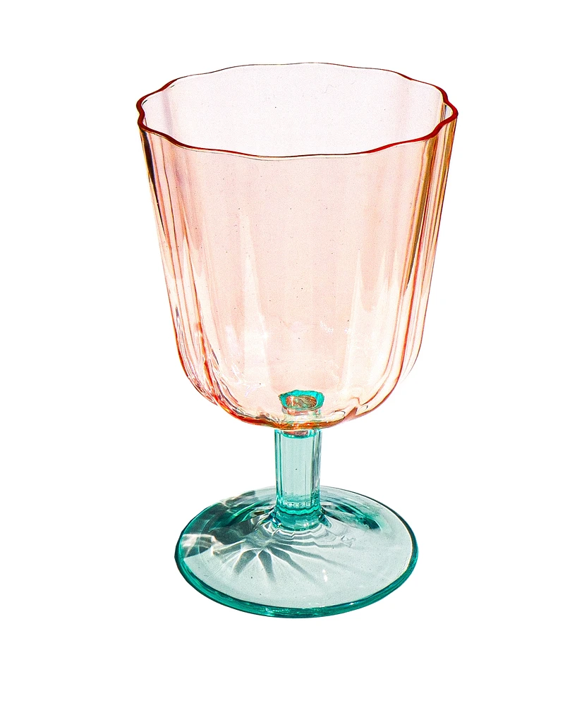 Abode Homewares Vines Etch Jumbo Glasses, Set of 6