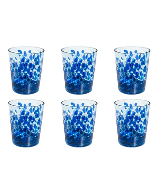 Abode Homewares Talavera Tumbler Glasses, Set of 6