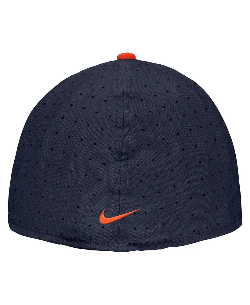 Nike Men's Navy Illinois Fighting Illini On-Field True Performance Baseball Fitted Hat