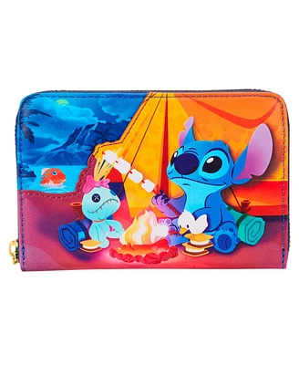 Loungefly Stitch Camping Cuties Zip-Around Wallet