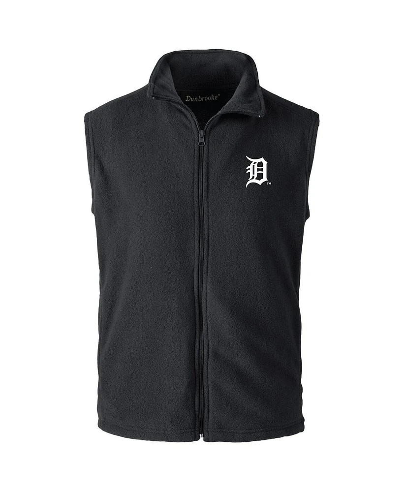 Dunbrooke Men's Black Detroit Tigers Full-Zip Vest