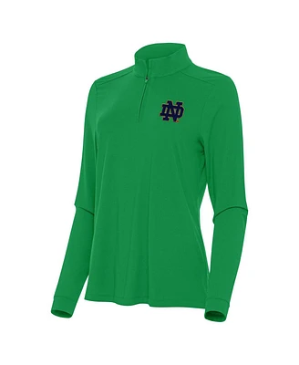 Antigua Women's Notre Dame Fighting Irish Intent Quarter-Zip Top