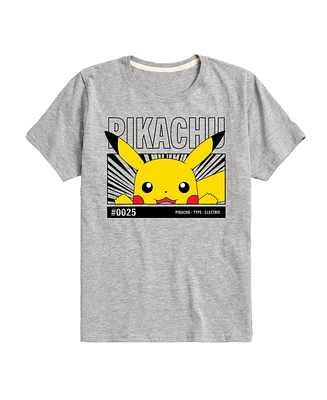 Pokemon Big Boys Pikachu Graphic T-Shirt