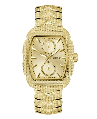 Guess Men's Multi-Function Gold-Tone Stainless Steel Watch, 40mm