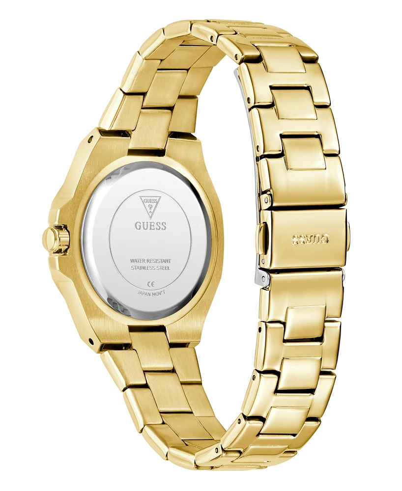 Guess Women's Analog Gold Tone Stainless Steel Watch, 34mm