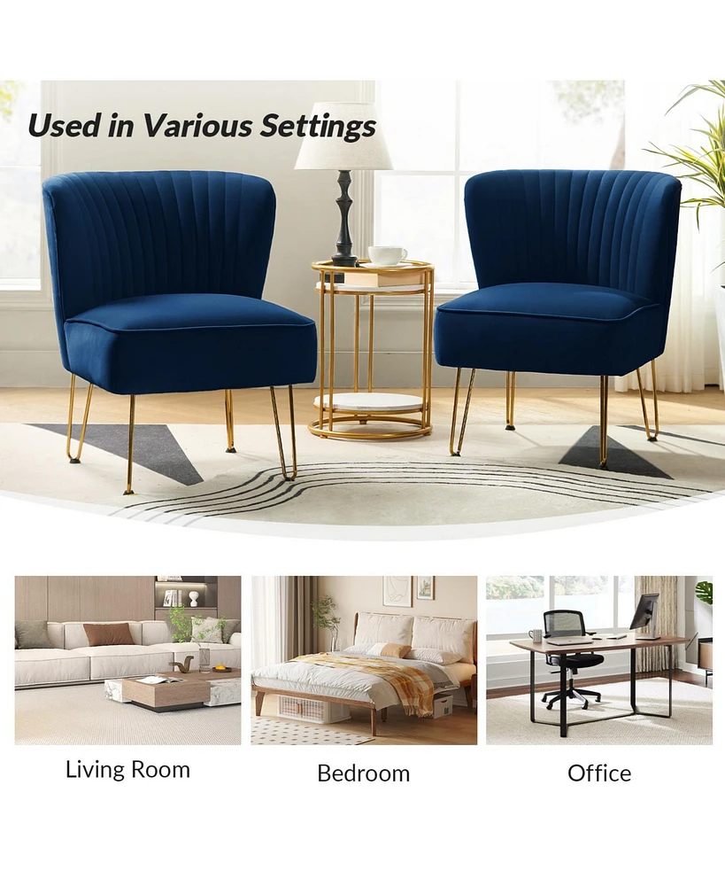 Wooden Upholstery Barto Side Chair with Tufted Back