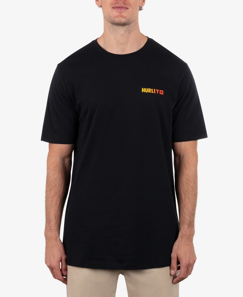 Hurley Men's Circle Gradient Short Sleeve T-Shirt