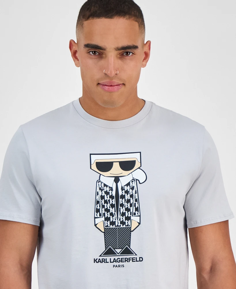 Karl Lagerfeld Paris Men's Flat-Head Graphic T-Shirt
