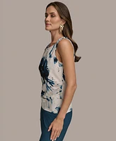 Donna Karan New York Women's Printed Twist-Strap Tank Top