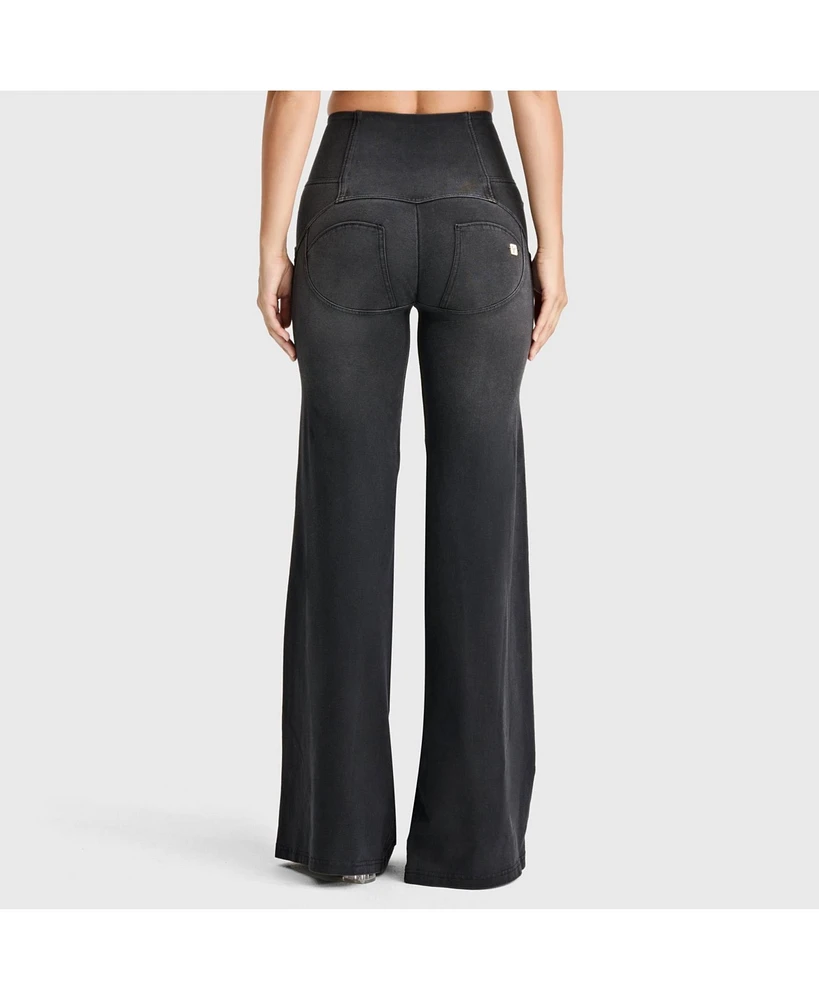 Freddy Women's Palazzo High Waist Wide Leg Jeans