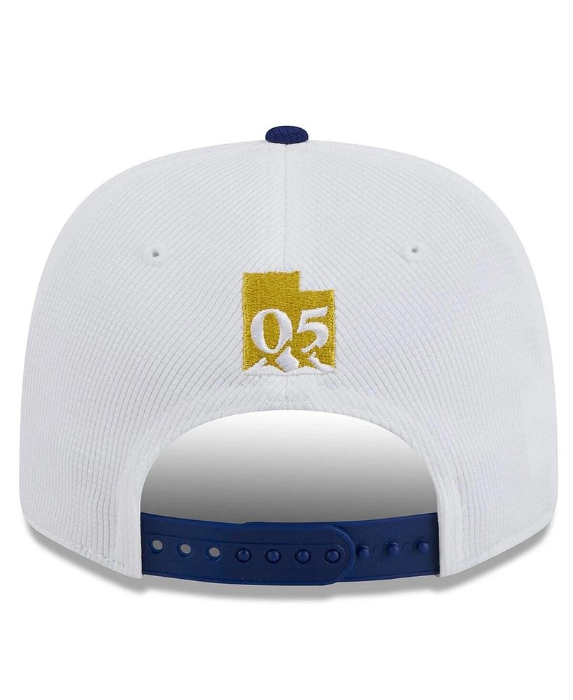 New Era Men's White/Blue Real Salt Lake 2025 Jersey Hook 9SEVENTY Stretch-Snap Hat