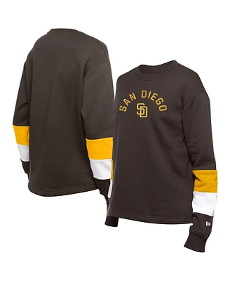 New Era Women's Brown San Diego Padres Game Day Color Pullover Sweatshirt