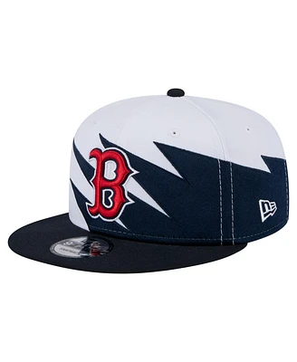New Era Men's Navy/White Boston Red Sox Jagged 9FIFTY Snapback Hat