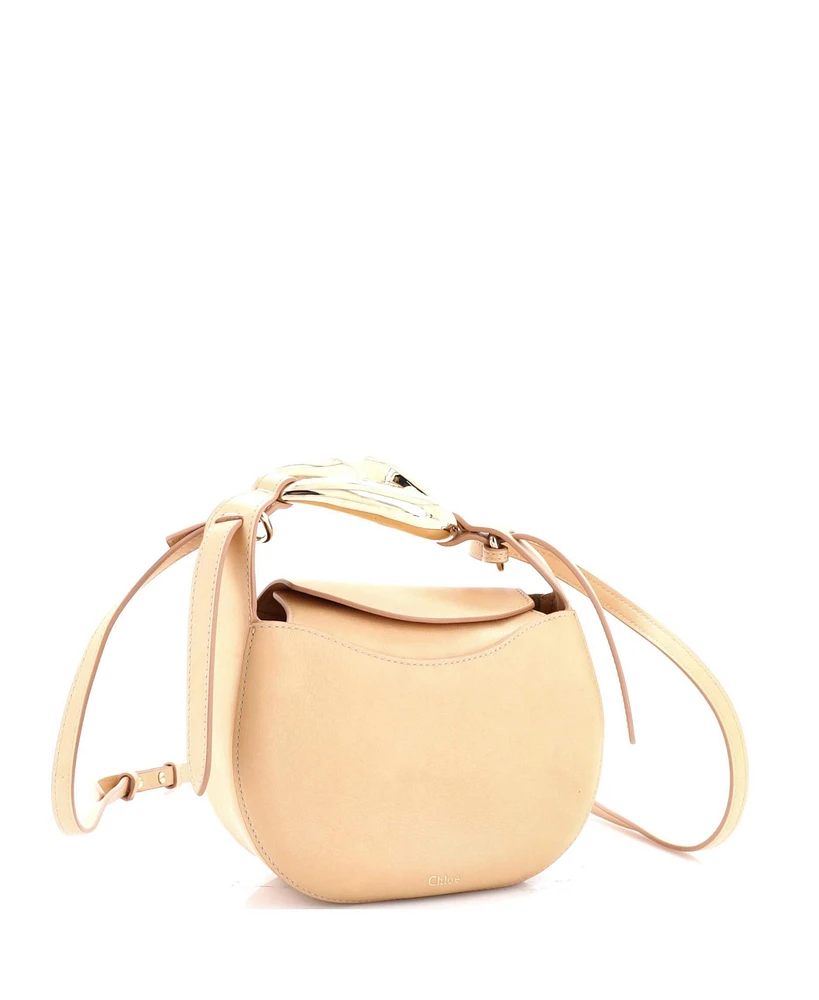 Pre-Owned Chloe Small Kiss Purse Bag Leather